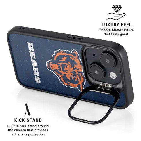 NFL Chicago Bears - Alternate Distressed iPhone 15 Kickstand Case